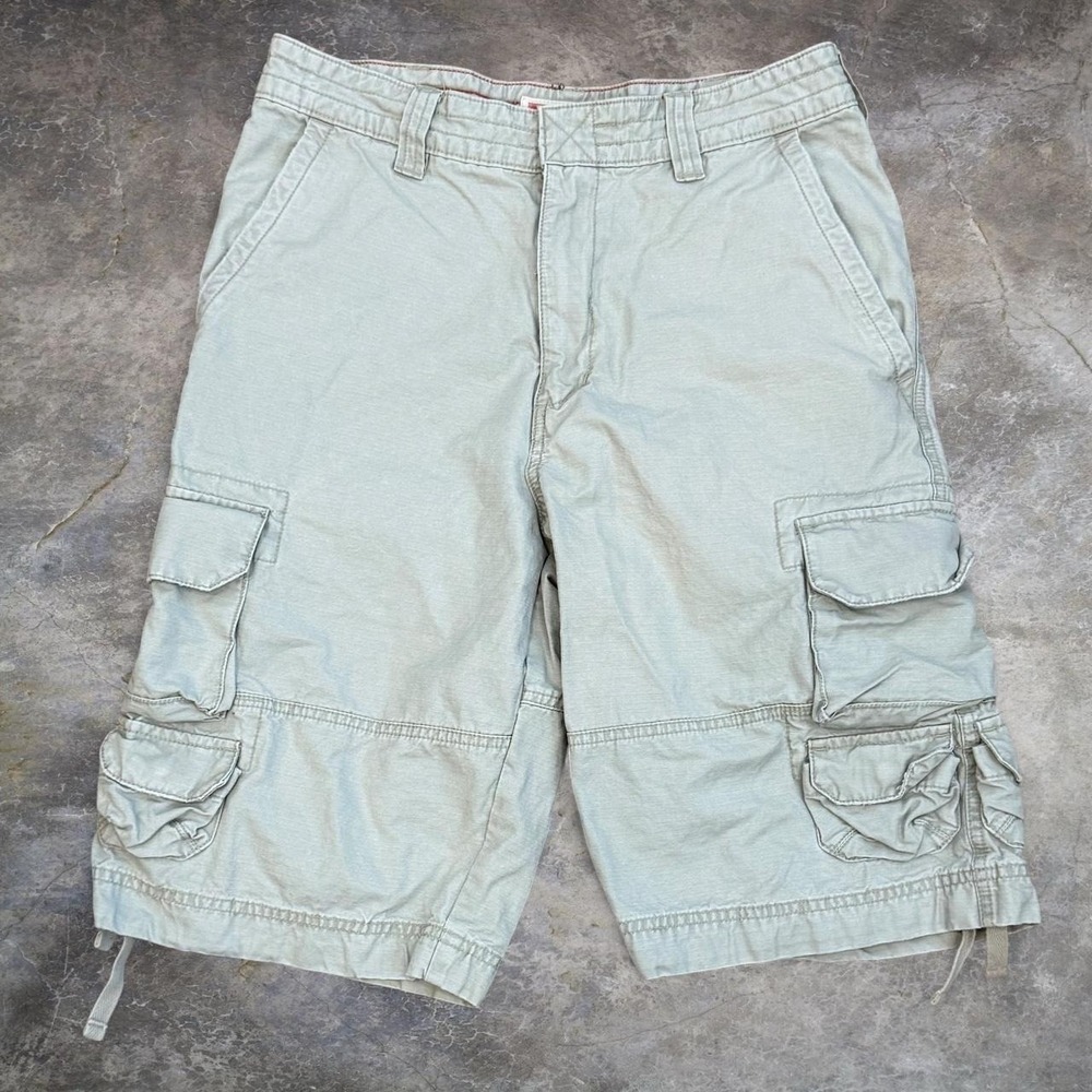 Vintage Mossimo Cargo Supply Long Shorts Men's 30x12 Skater Military Grunge Y2K